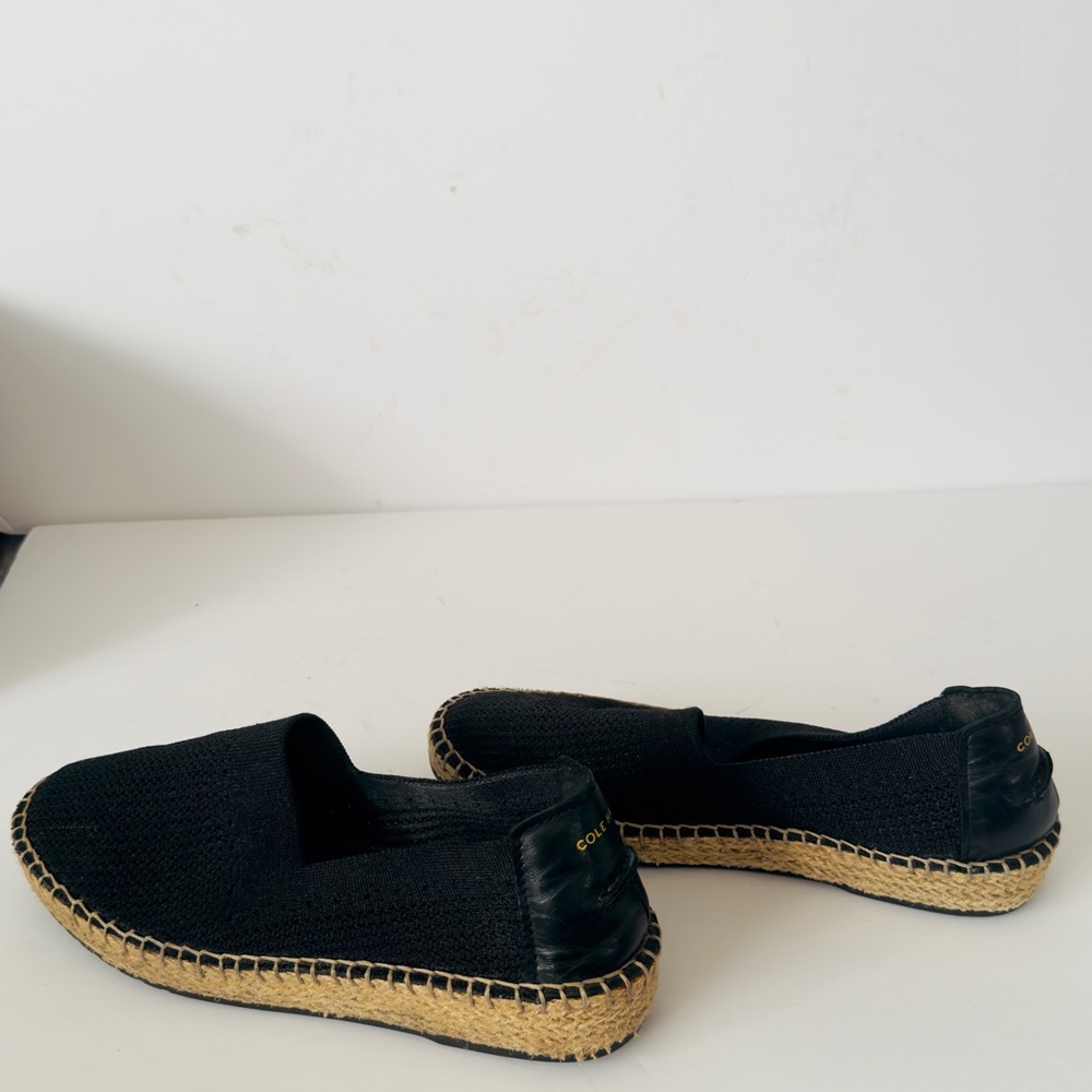 Cole Haan Black Woven Espadrilles - Picture 5 of 6